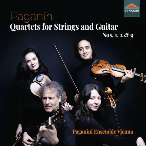 Cover of Niccolò Paganini – Quartets for Strings and Guitar, Nos. 1, 2 & 9