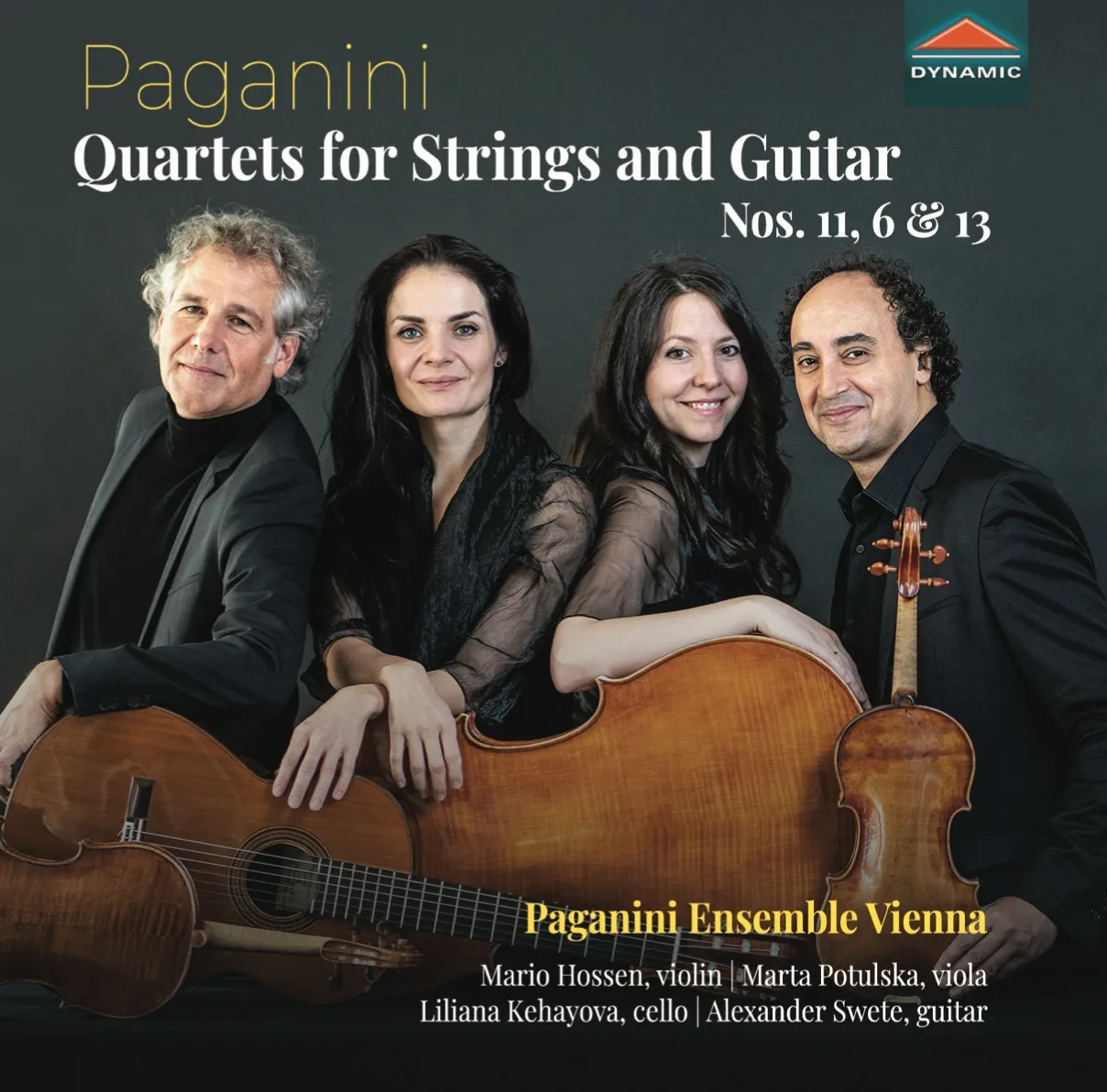 Cover of Niccolò Paganini – Quartets for Strings and Guitar, Nos. 11, 6 & 13