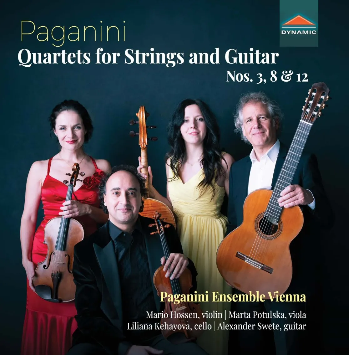 Cover of Niccolò Paganini – Quartets for Strings and Guitar, Nos. 3, 8 & 12